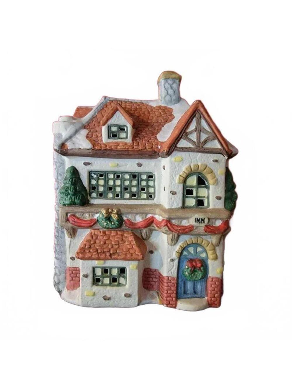 1996 Christmas Village Inn Ceramic House no light